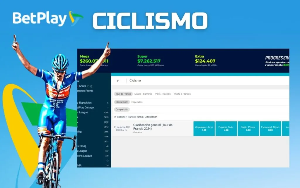 Betplay Colombia Apostar por el ciclismo