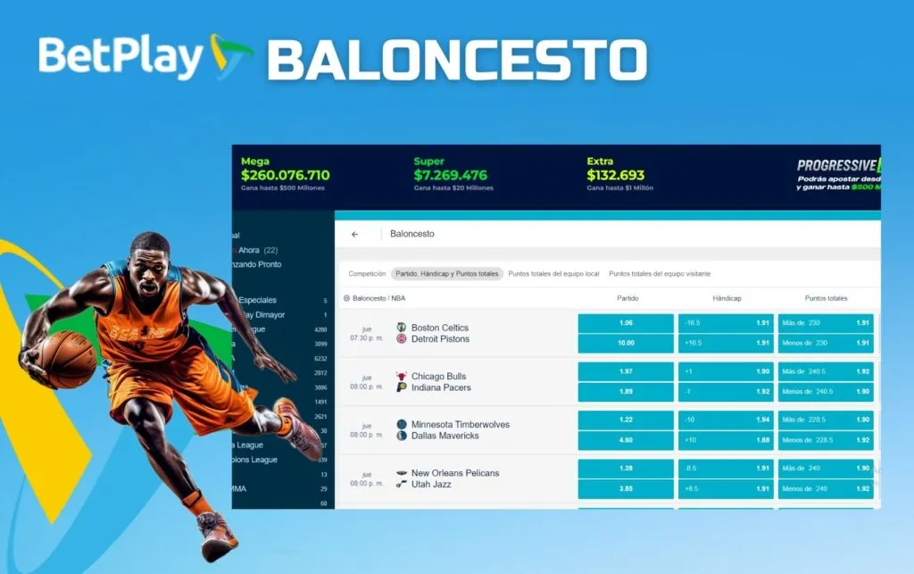 Betplay Colombia Apuestas de baloncesto