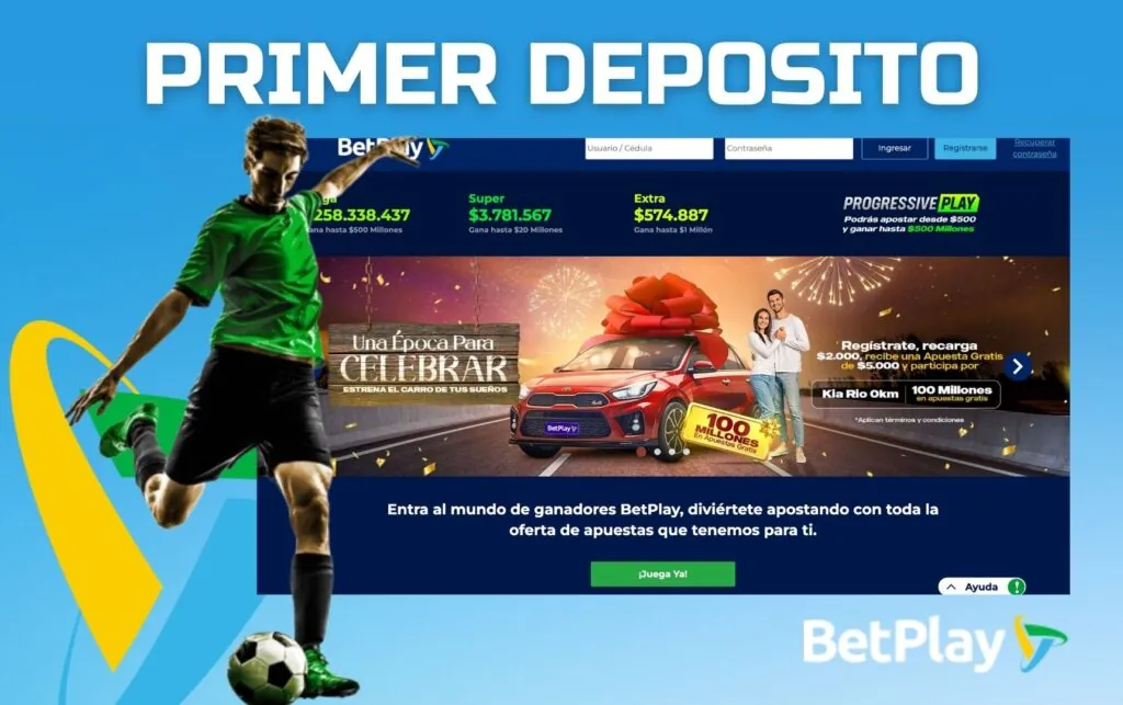 Betplay Colombia Primer depósito