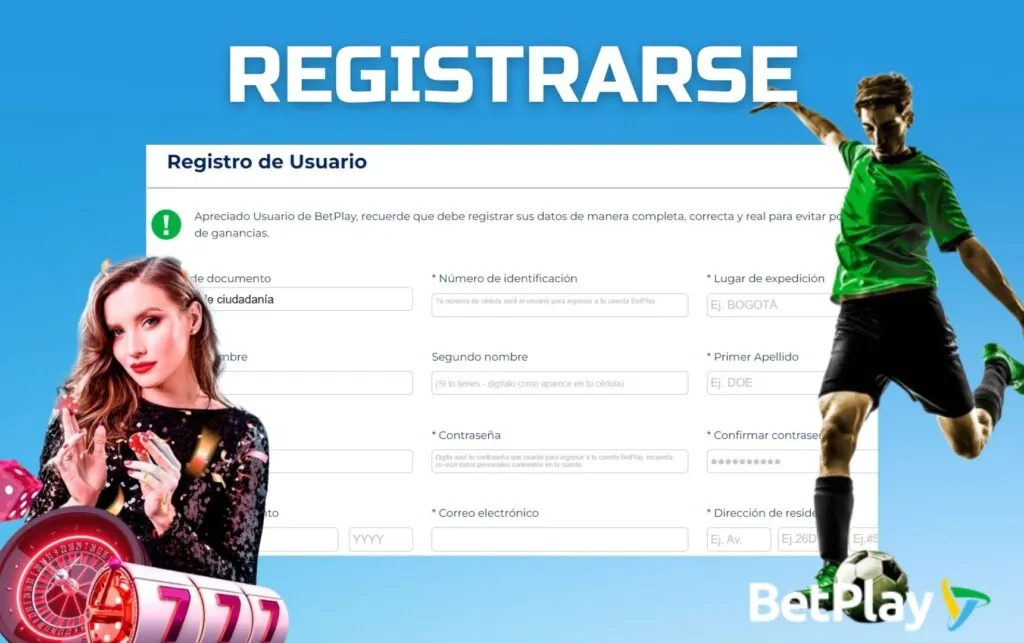 Betplay Colombia ¿Cómo registrar una cuenta en BetPlay Casino?